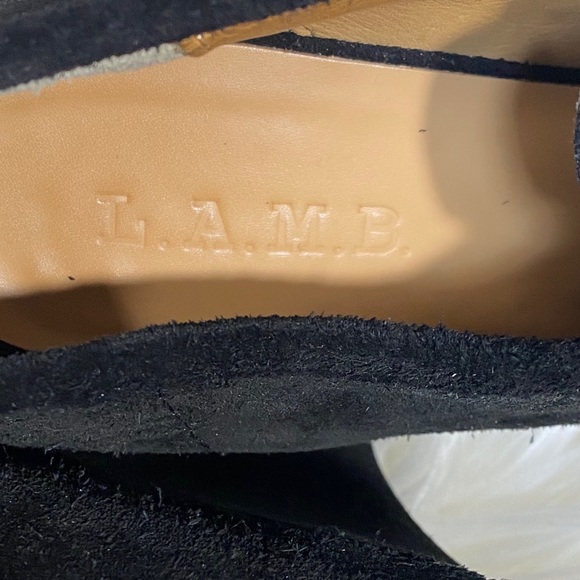 L.A.M.B. Nate Platform Suede Wedge Booties - Picture 13 of 13
